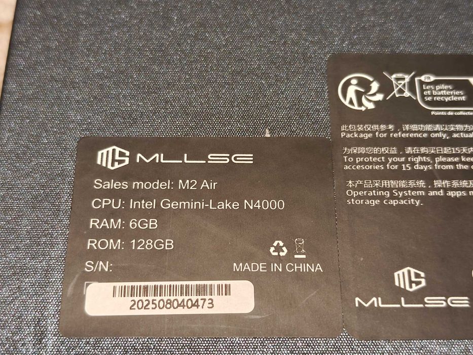 Міні ПК/Mini PC MLLSE M2 Air Intel N4000 6GB 128GB SSD |Home Assistant