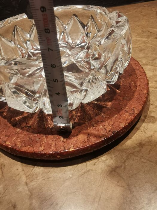 Popielniczka krysztalowa PRL