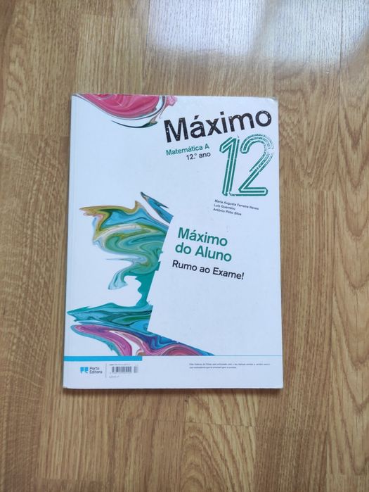 Matemática A 12°- Caderno de Fichas Máximo- Porto Editora