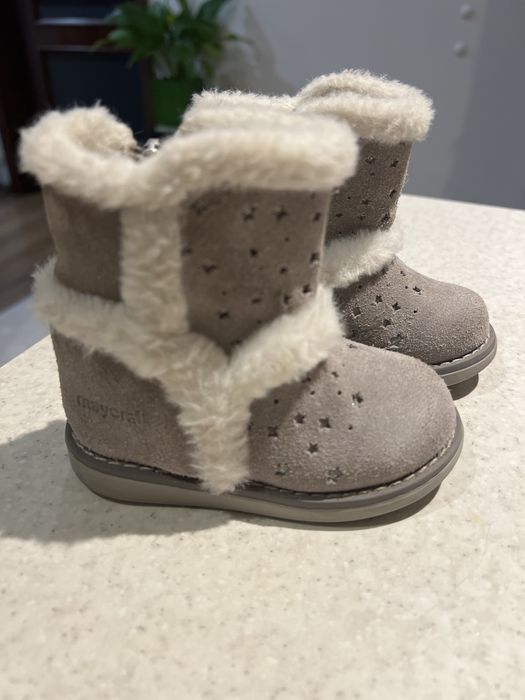 Buty kozaczki botki dziewczece skorzane r - 19  mayoral