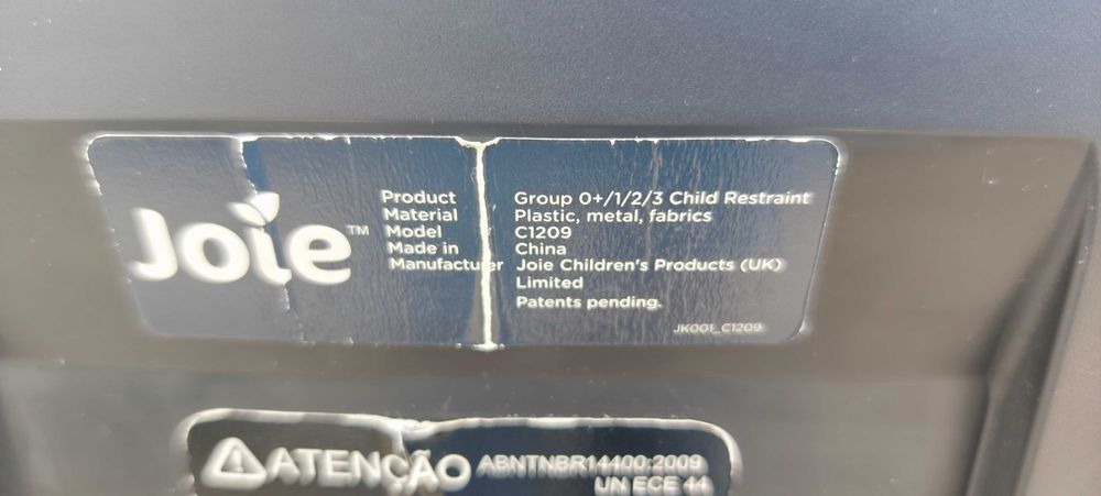 Cadeira auto para criança/bebés (Grupo 0+/1/2/3)