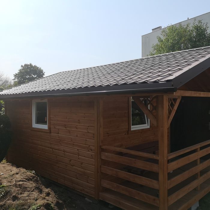 Domek letniskowy, narzędziowy, ogrodowy z drewna sosnowego