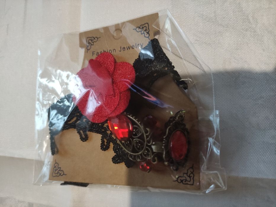 Готический браслет с кольцом