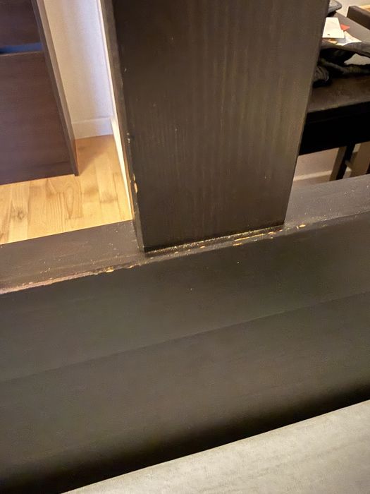 Łóżko IKEA Hemnes czarnybrąz + stelaż lonset