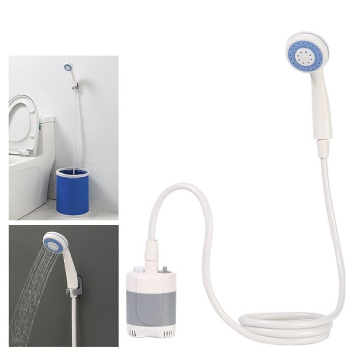 Портативний кемпінговий душ з помпою USB Travel Shower / Автодуш
