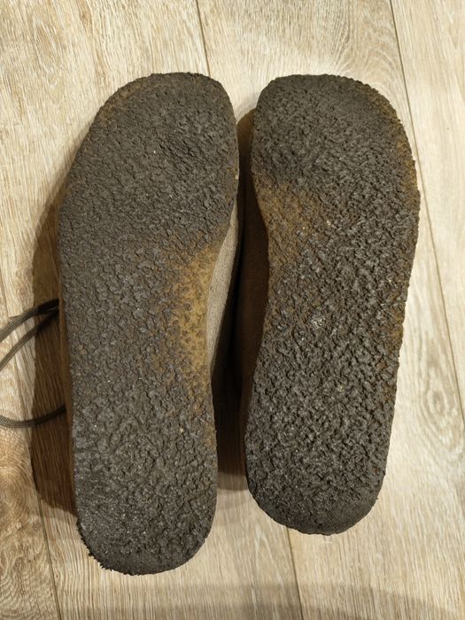 Замшеві чоловічі мокасини черевики  Clarks wallabee boot