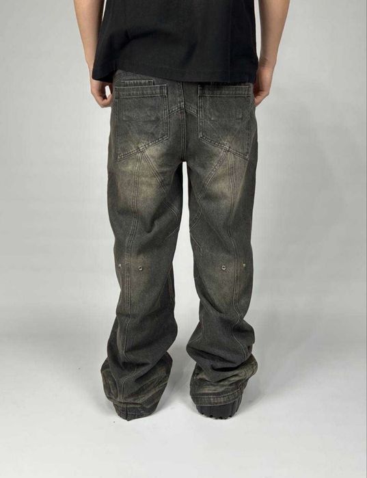 NFS NO FAITH STUDIOS flaired opium archive faded distressed джинси