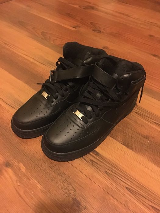 Nike Air Force 1 czarne nowe 44