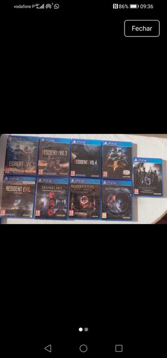 Lote Residente evil - ps4 (atualizado a 18 de Julho 2026)