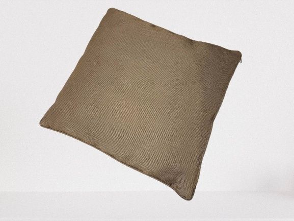 Almofada tom de castanho com fecho