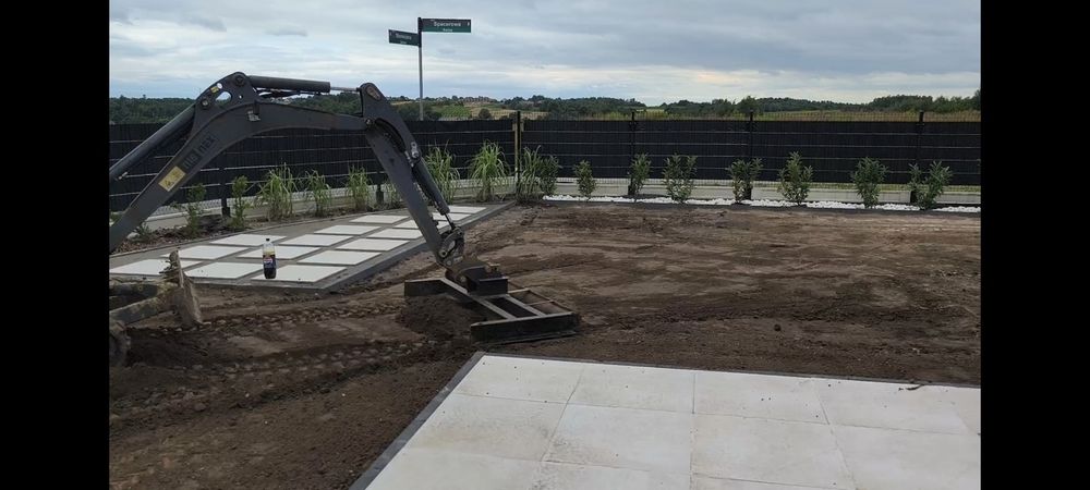 Usługi koparką budowa ogrodów