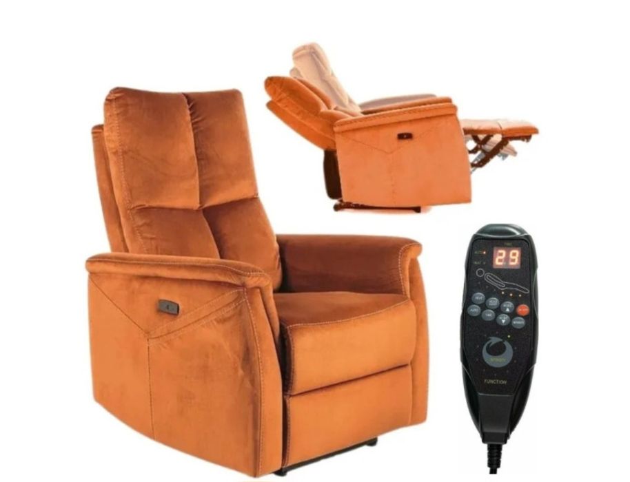 Fotel elektryczne rozkładany Neptun M z masażem I podgrzewaniem