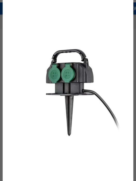 Extensão de 4 tomadas exterior parkside