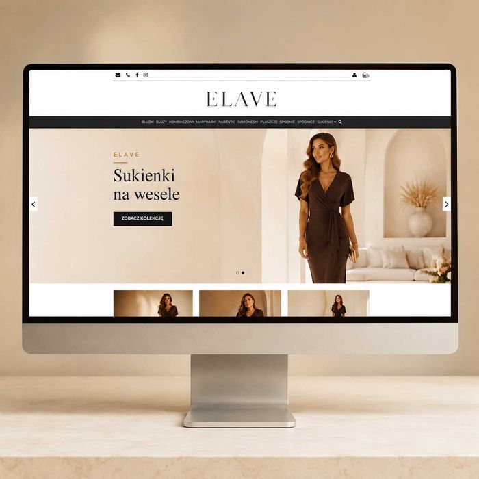 Sprzedam odzieżowy sklep internetowy dropshipping ELAVE – Sky-Shop / 12 m-cy