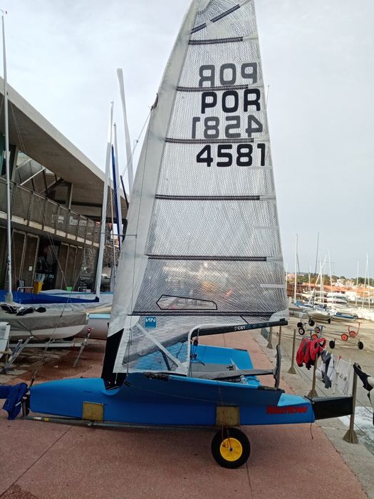 Vendo Moth com foils, em carbono, construído em 2018