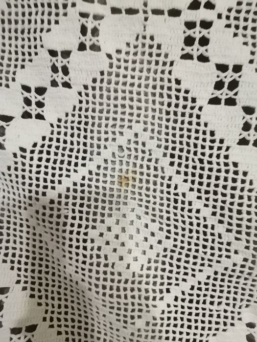 Manta toalha em croché