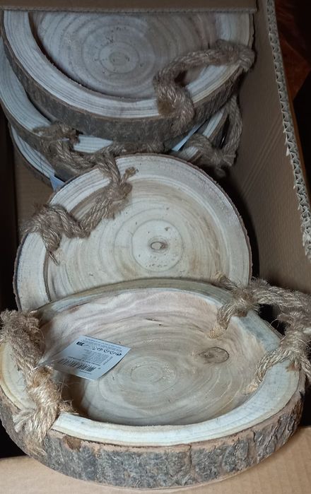 Drewniana dekoracja podstawa  Misa czy Patera  Boho Nowa!