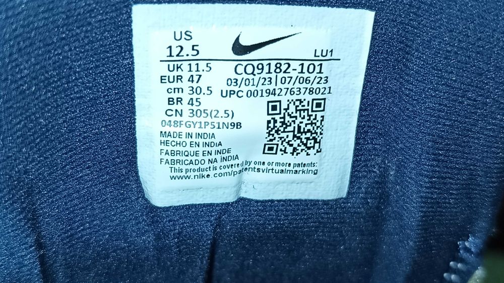 Męskie sneakersy NIKE CROSS TRAINER LOW r.47 skóra stan bardzo dobry
