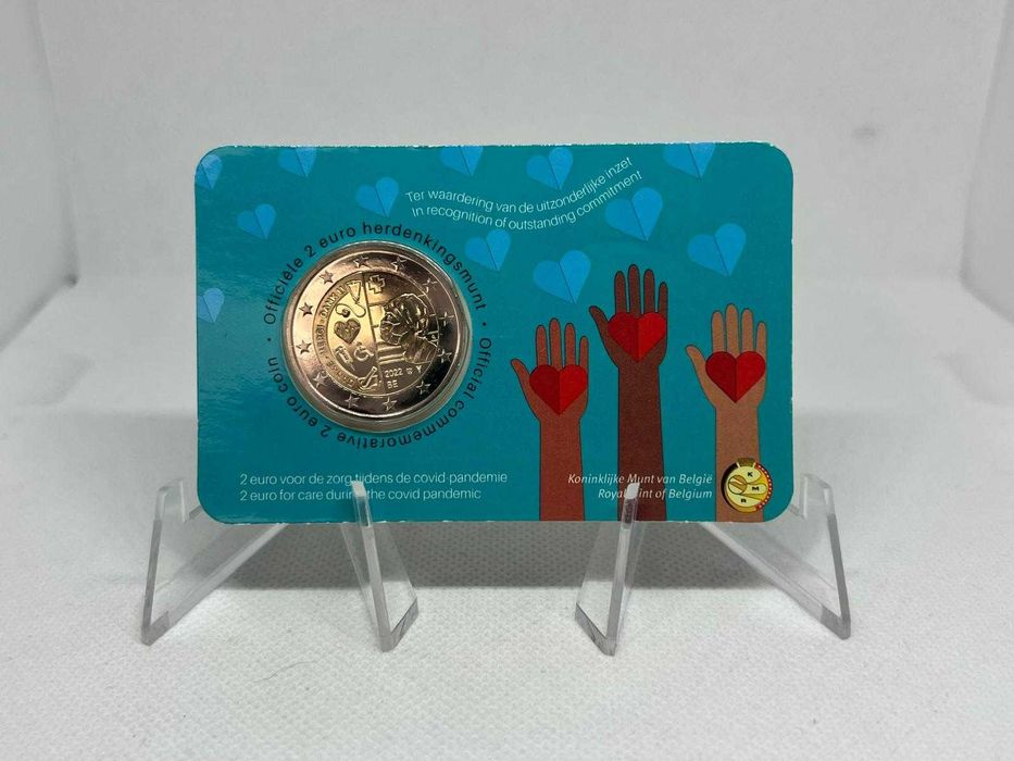 Bélgica 2022 - Coin Card 2€ Homenagem à saúde durante a pandemia de Covid