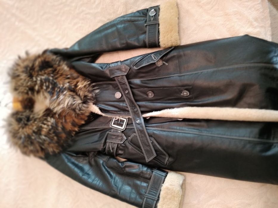 Натуральная кожанная дубленка
