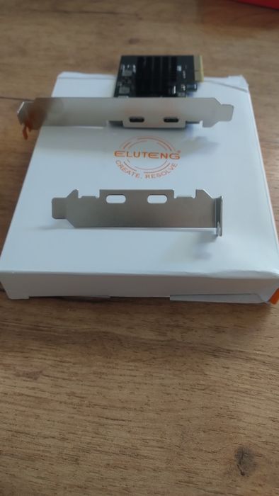 Karta PCI-E na 2x USB-C (10 Gbps) ELUTENG do PC – NOWA