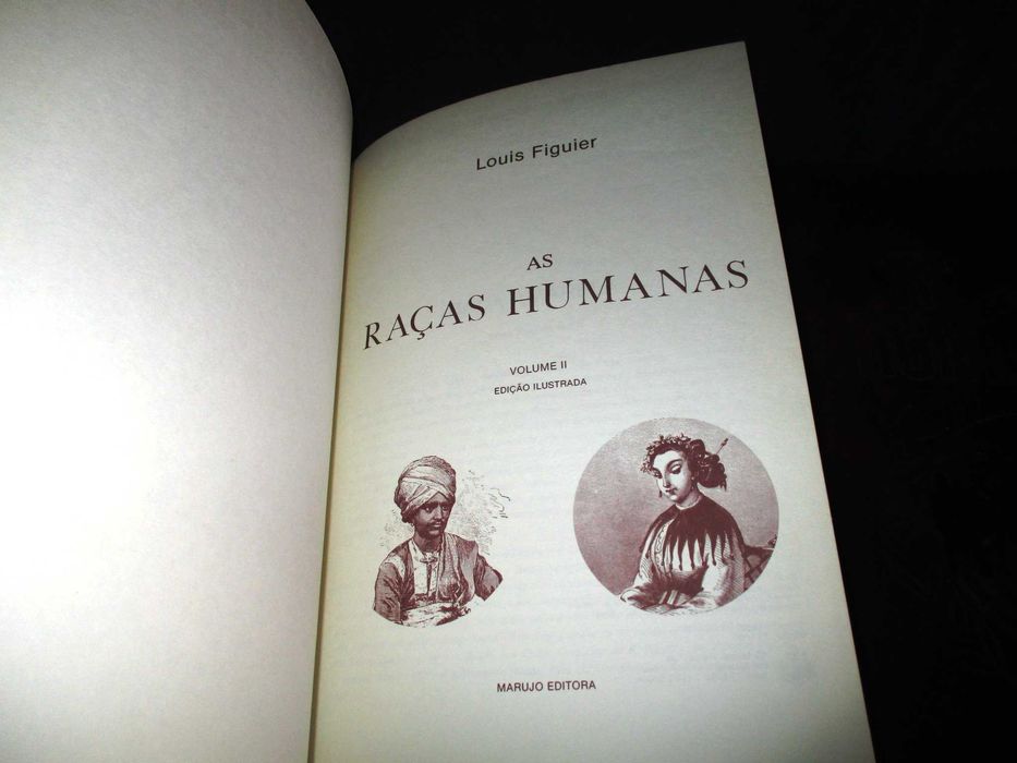 Livro Raças Humanas Louis Figuier Marujo Editora