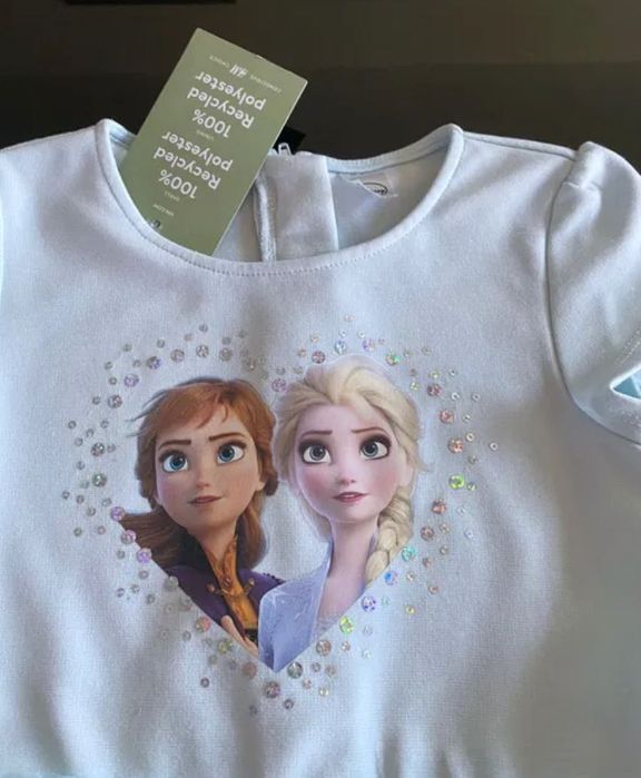 Elza, Elsa, Frozen, Kraina sukienka NOWA CEKINY 104