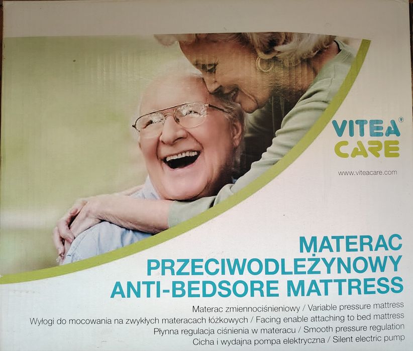 Pneumatyczny zmiennociśnieniowy materac przeciwodleżynowy Vitea Care