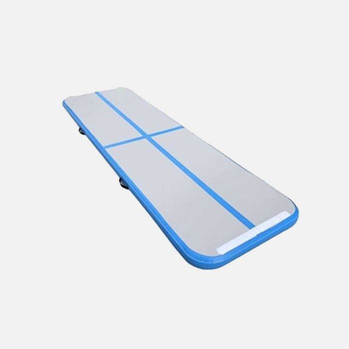 Airtack Materac Gimnastyczny Ścieżka Akrobatyczna Niebieska 400X100X10