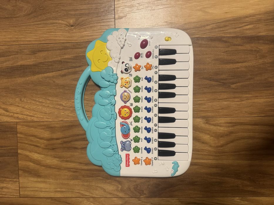 Pianino pianinko keyboard dla dzieci fisher price ze zwierzątkami