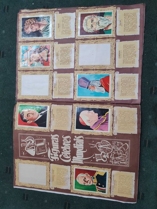 Caderneta de Cromos antiga Figuras Célebres Mundiais
