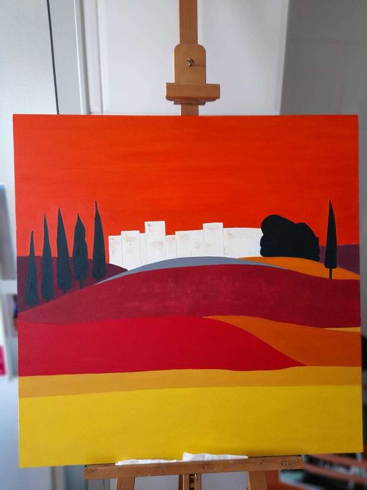 Quadro a óleo 80X80