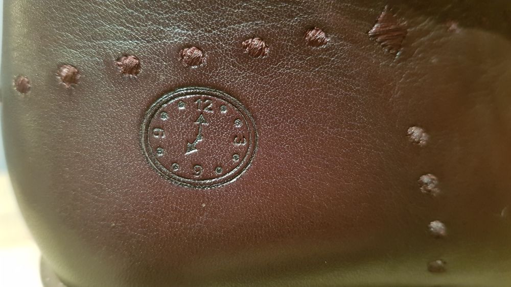 Botins em pele, cor castanho, tam.36