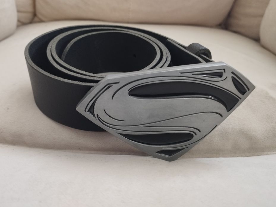 Шкіряний ремінь Superman. Розмір: M