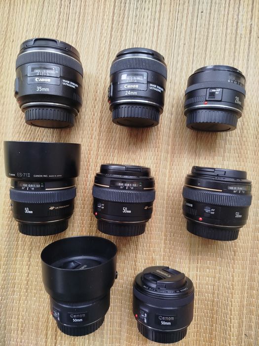 Canon 70-200, 24-70, 24-105, 70-300, 24mm
