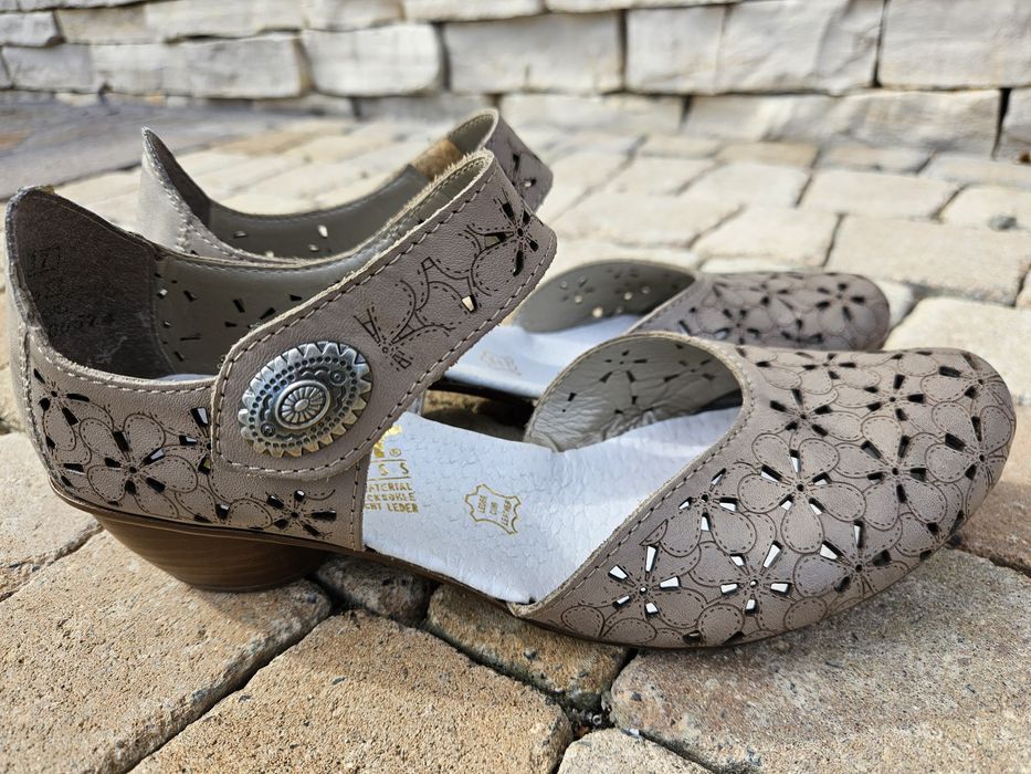 Damskie buty skórzane Rieker, r.37