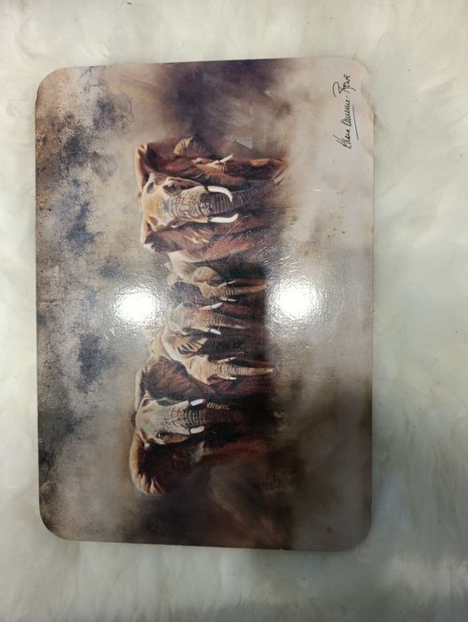 Бамбукова дошка для миші.Слони.коврик для мыши.килимок