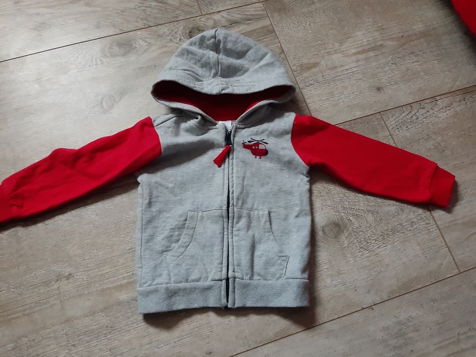 Bluza chłopięca cool club 80 smyk szara z kapturem