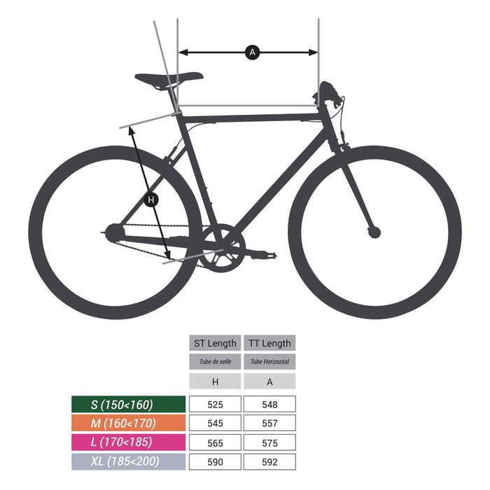 BICICLETA DE CIDADE SINGLE SPEED 500 LARANJA