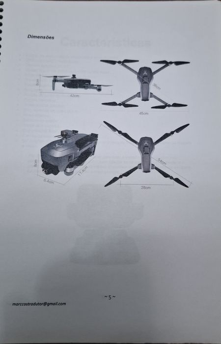 Drone SG906 PRO3 MAX Câmara 4 K Pouco USO instruções  EM Português