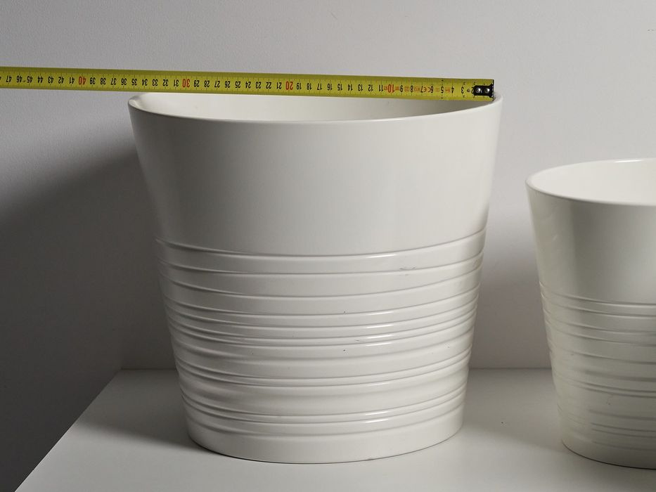 Conjunto de 4 vasos cerâmicos 29cm diâmetro