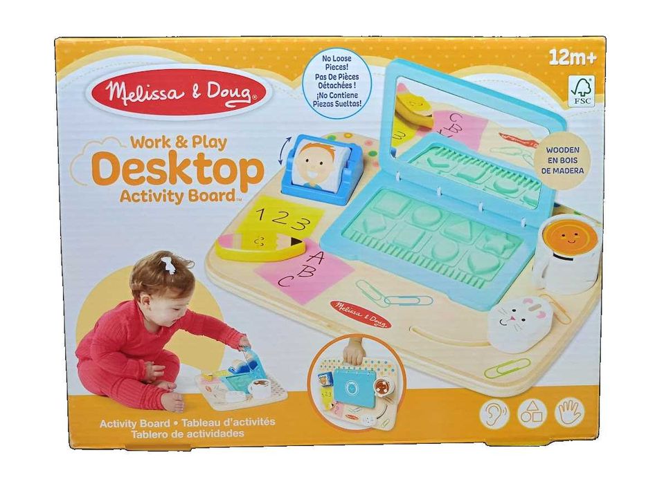 NOWA Tablica manipulacyjna Drewniany Laptop dla dzieci  Melissa & Doug