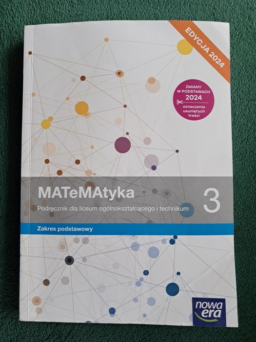 Matematyka 3 zakres podstawowy NOWA EDYCJA
