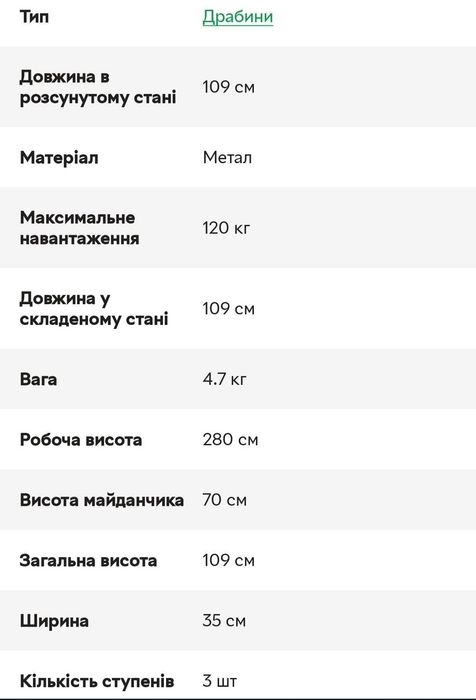 Драбина - стремянка б/у