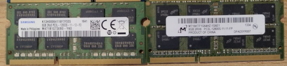 DDR3 2x4gb SODIMM  Samsung / micron laptopowe