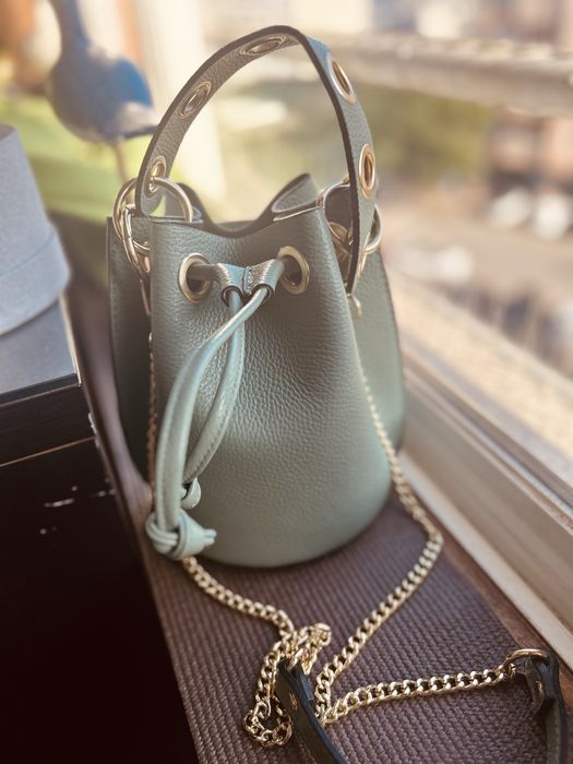 Bolsa/saco de 22cm, verde pistache,