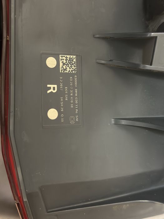 Фонарі bmw 5 g30 задні стопи в крило в кришку дорест америка 2017-2020