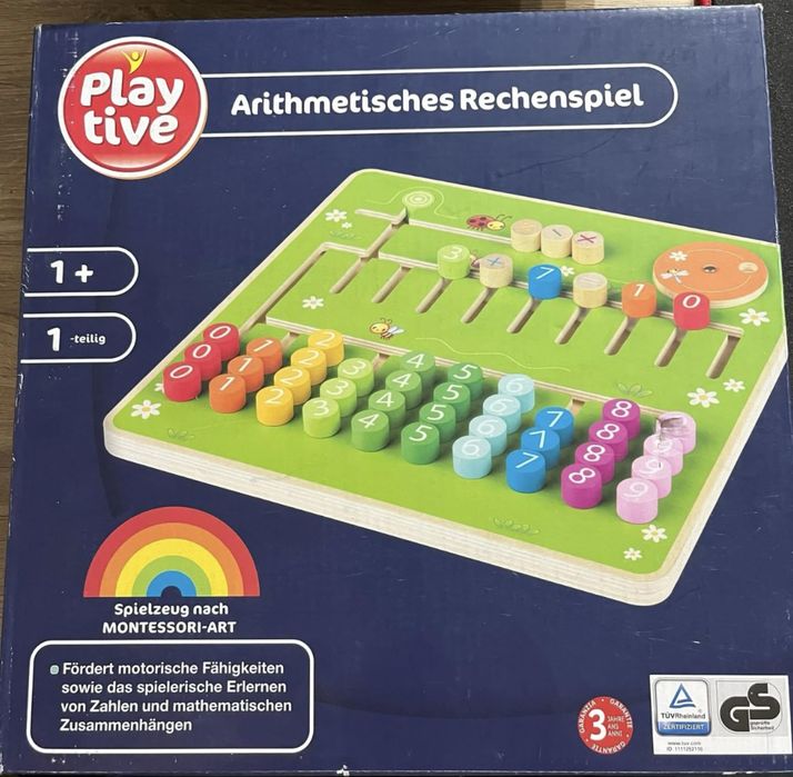 Playtive drewniany zestaw do nauki liczenia Montessori