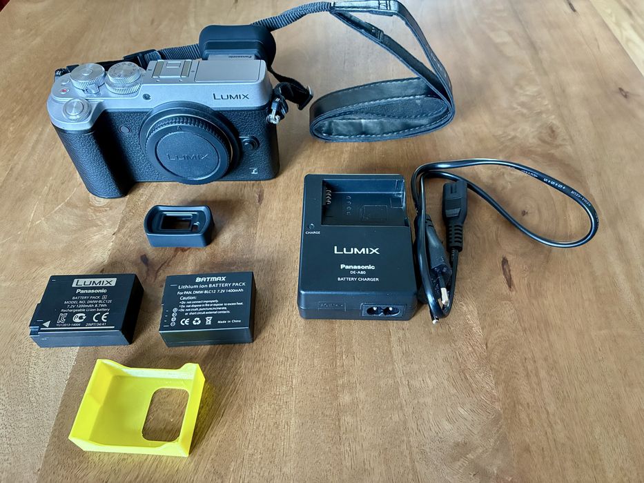 Panasonic GX8, dodatkowa bateria oraz muszla oczna