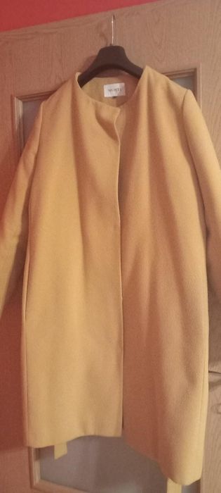 Płaszcz damski, żółty